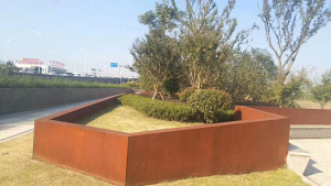 金湖耐候钢挡土墙